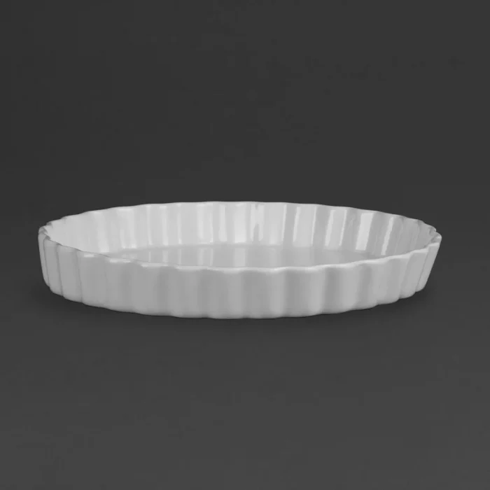 Olympia Whiteware Flan Dishes 297mm (Pack of 6) - Image 1