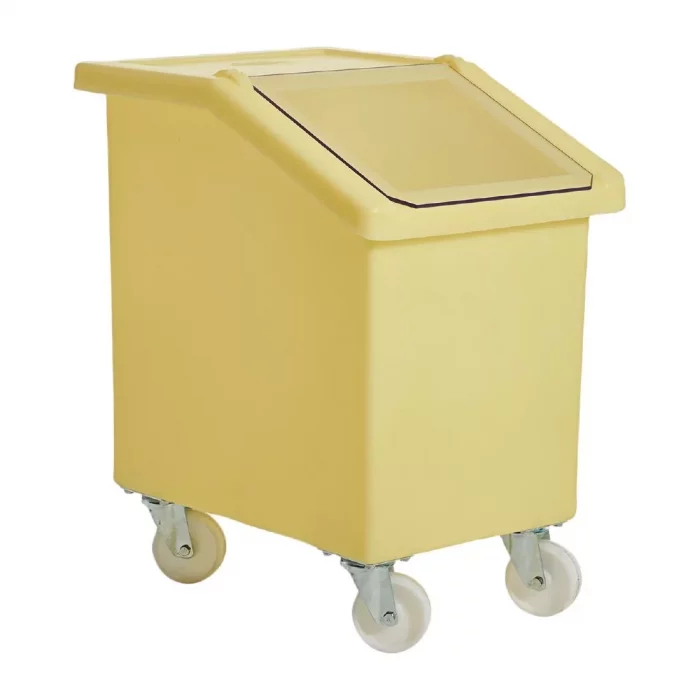 Mobile Ingredient Bin 90Ltr Yellow - Image 1