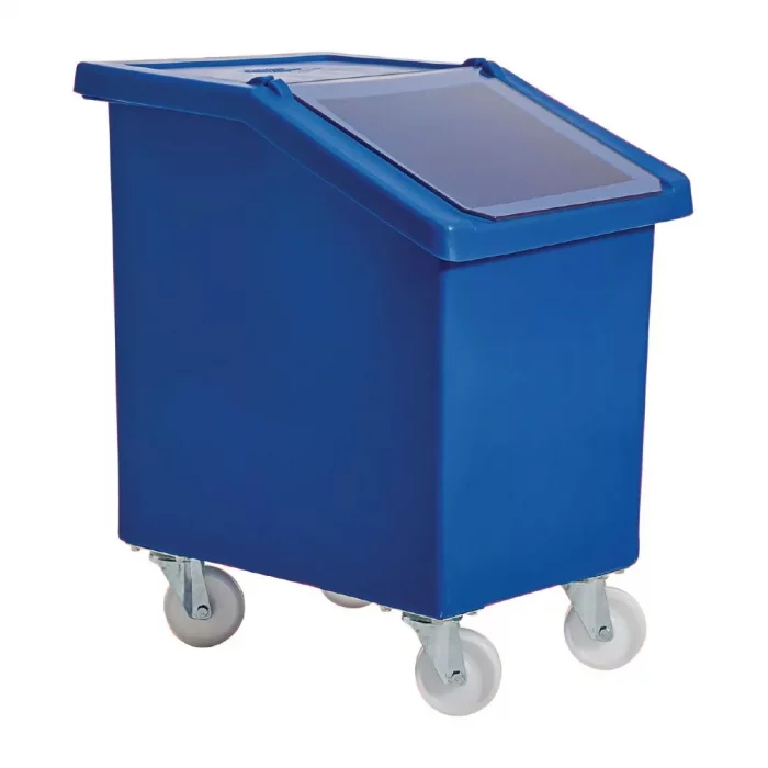 Mobile Ingredient Bin 90Ltr Blue - Image 1