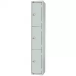 Elite Three Door Electronic Combination Locker Grey
