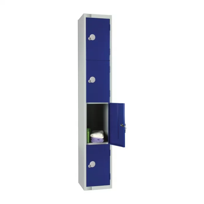 Elite Four Door Camlock Locker Blue - Image 1