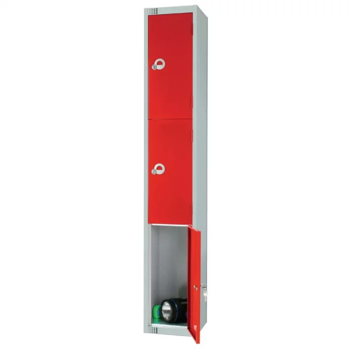 Elite Three Door Electronic Combination Locker Red - Image 4