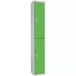 Elite Double Door Coin Return Locker Graphite Green