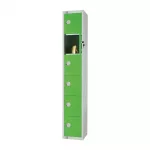 Elite Six Door Manual Combination Locker Locker Green - Image 3