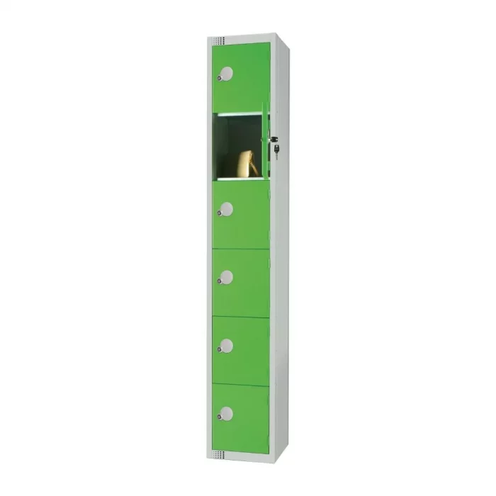 Elite Six Door Manual Combination Locker Locker Green - Image 3