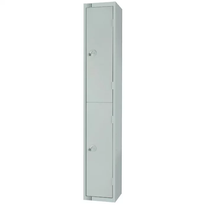Elite Double Door Padlock Locker Grey - Image 2