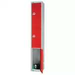 Elite Three Door Electronic Combination Locker Red - Image 4