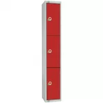 Elite Four Door Manual Combination Locker Locker Red
