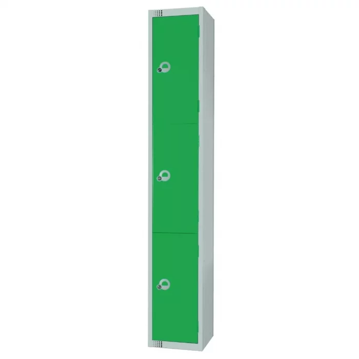 Elite Three Door Electronic Combination Locker Green - Image 3
