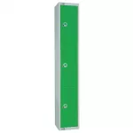 Elite Three Door Electronic Combination Locker Green