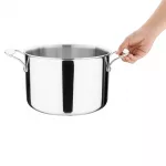 Vogue Stainless Steel & Aluminium Tri-Wall Stew Pan 25cm - Image 4