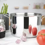Vogue Stainless Steel & Aluminium Tri-Wall Stew Pan 25cm - Image 7
