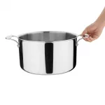 Vogue Stainless Steel & Aluminium Tri-Wall Stew Pan 28cm - Image 4