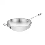 Vogue Tri Wall Wok Flat Base 35cm