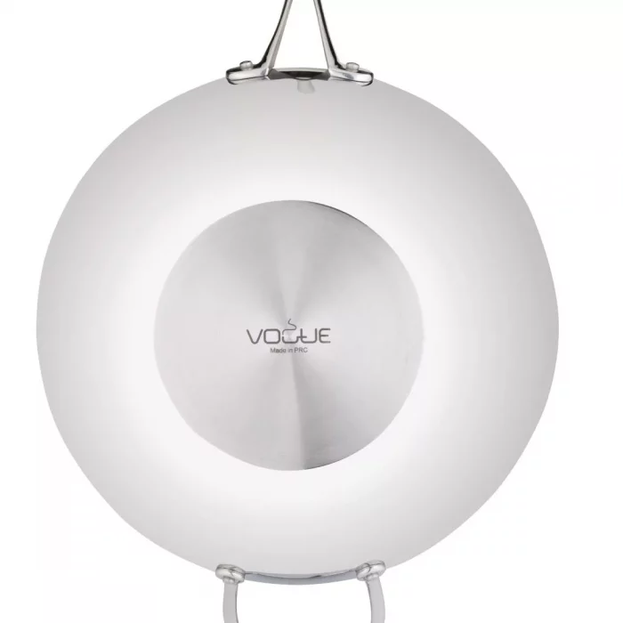 Vogue Tri Wall Wok Flat Base 35cm - Image 5
