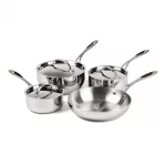 Vogue Stainless Steel & Aluminium Tri-Wall Pan Set (Pack of 4)