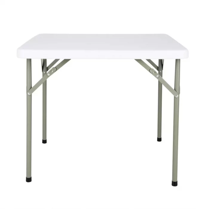 Bolero HDPE Square Folding Table 3ft White (Single) - Image 2
