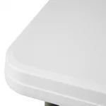 Bolero HDPE Square Folding Table 3ft White (Single) - Image 3