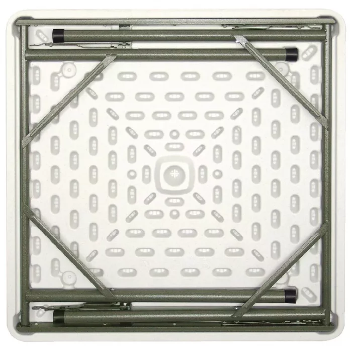 Bolero HDPE Square Folding Table 3ft White (Single) - Image 8