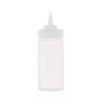 Table Craft 240ml Widemouth Clear Squeeze Bottle with TipTop Polyethylene x 12