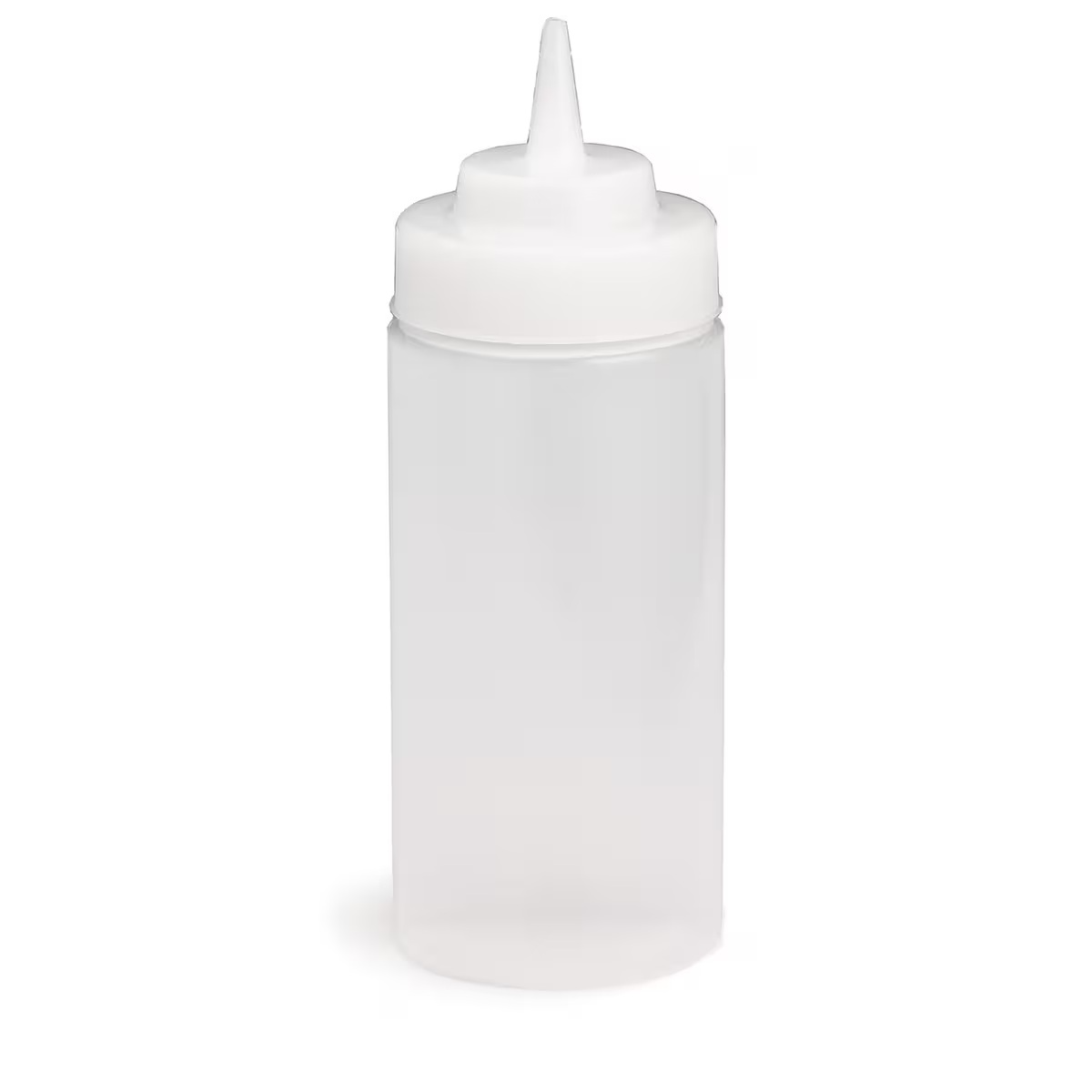 11663C-12 Table Craft 475ml Widemouth Clear Squeeze Bottle with TipTop Polyethylene x 12 - Image 1