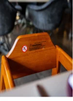 Table Craft Walnut Finish, EU Compliant, Assembled, Wood 50 x 50 x 73.5cm