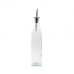 Table Craft 470ml Prima Collection Glass Bottle with Stainless Steel Pourer (599P) x 12