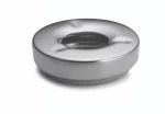 Table Craft 2-Piece Windproof Ashtray, Stainless Steel 12.5cm Diameter