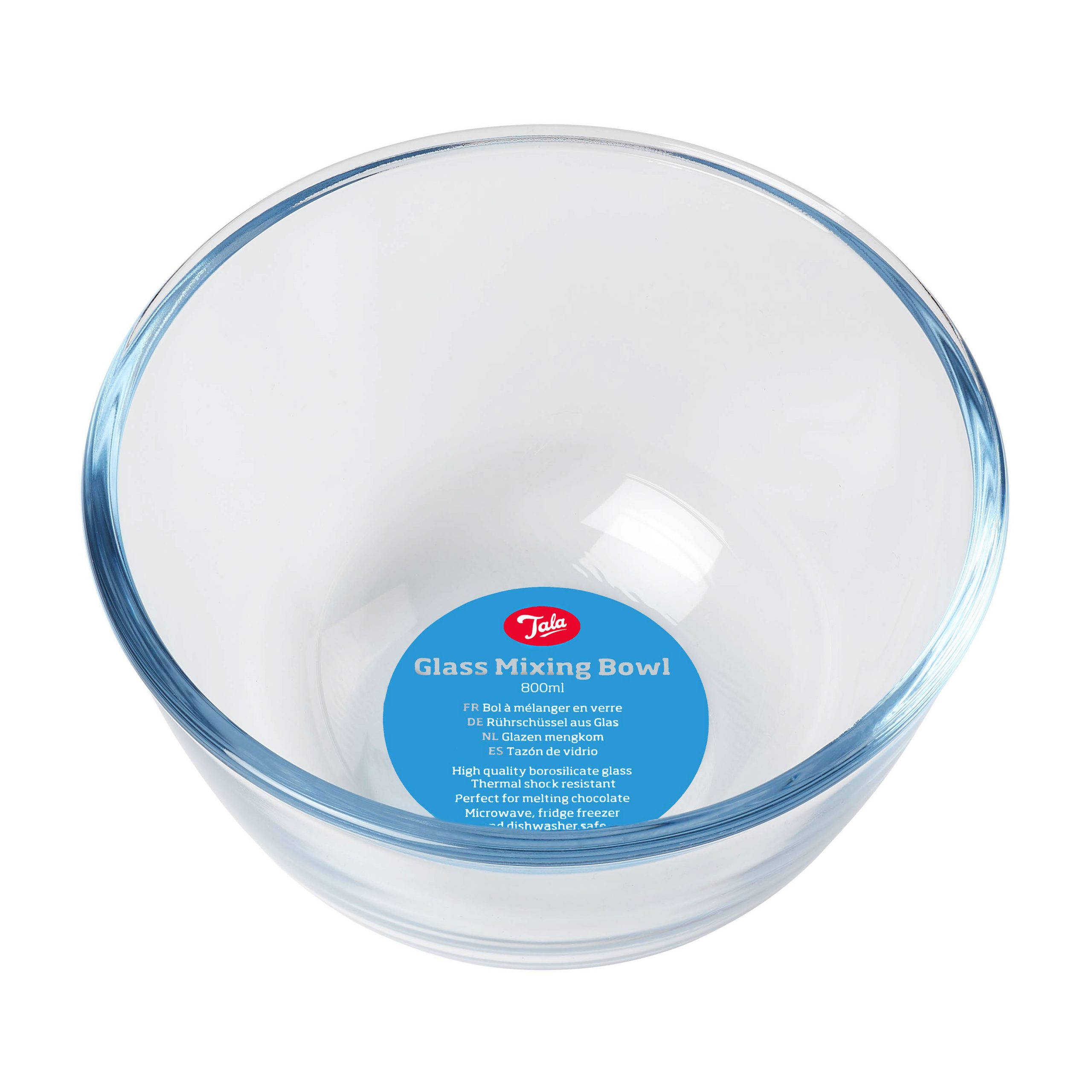 10A26001 (1) Tala Borosilicate Glass Mixing Bowl 15x8.1cm 800ml - Image 1