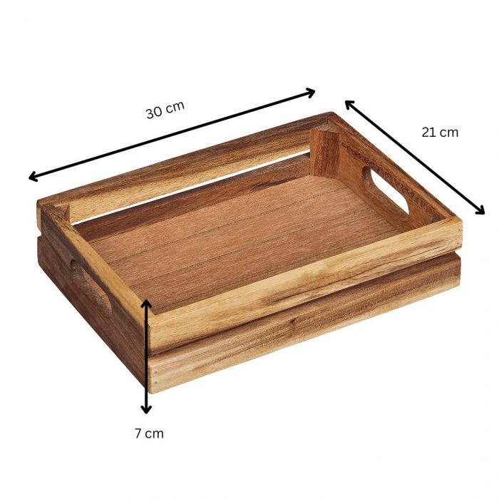 Tala Medium Crate - Plain in Natural Acacia (Pack of 4) - Image 2
