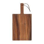 Tala Small Chunky Handled Board w Groove & Leather Tie in Lacquered Acacia (Pack of 6)