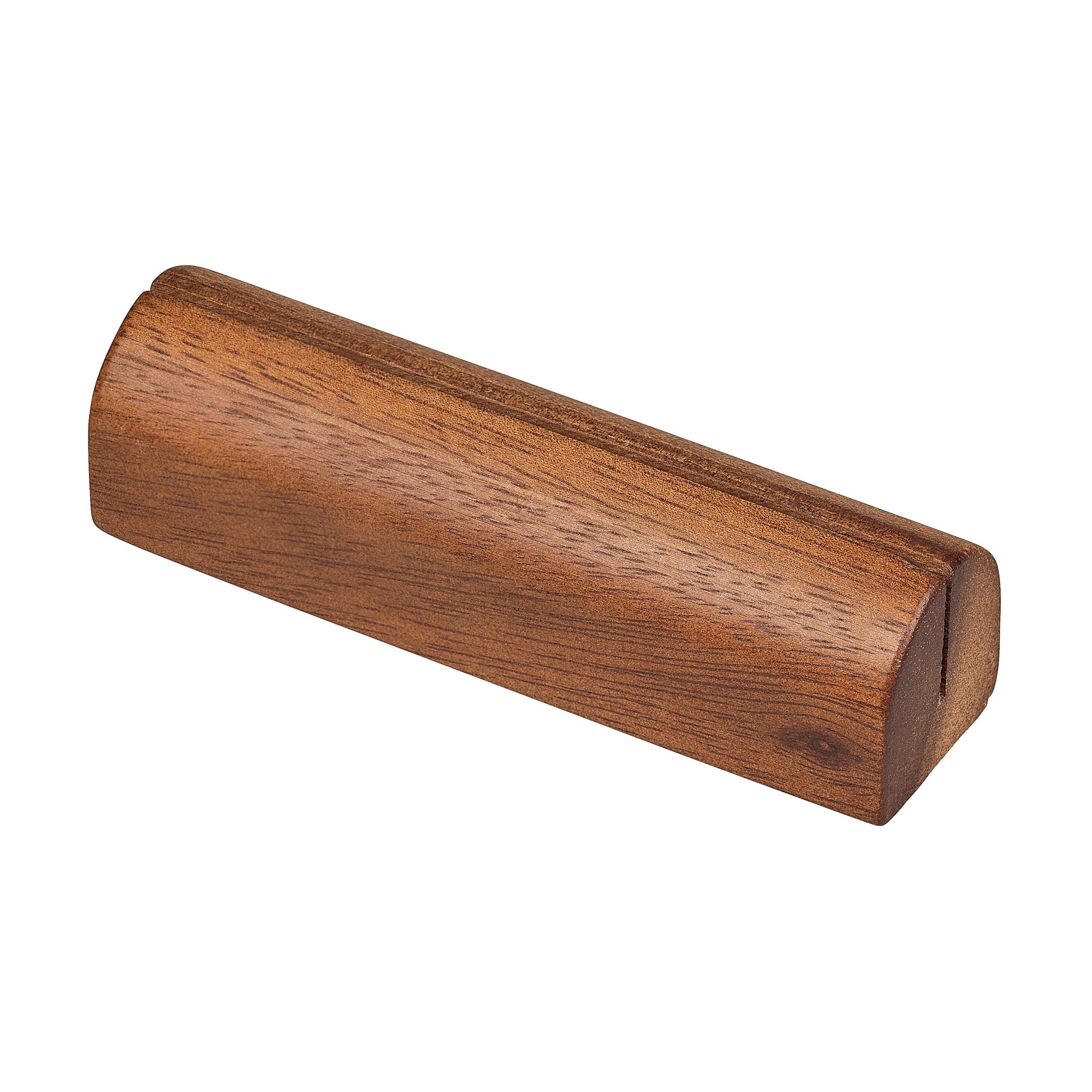 Stacked from 2 images. Method=B (R=8,S=4) Tala Menu Holder in Lacquered Acacia (Pack of 12) - Image 1