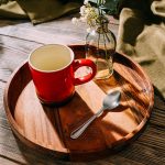 Tala Round Tray / Platter in Natural Acacia (Pack of 2) - Image 3