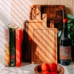 Tala Small Chunky Handled Board w Groove & Leather Tie in Lacquered Acacia (Pack of 6) - Image 3