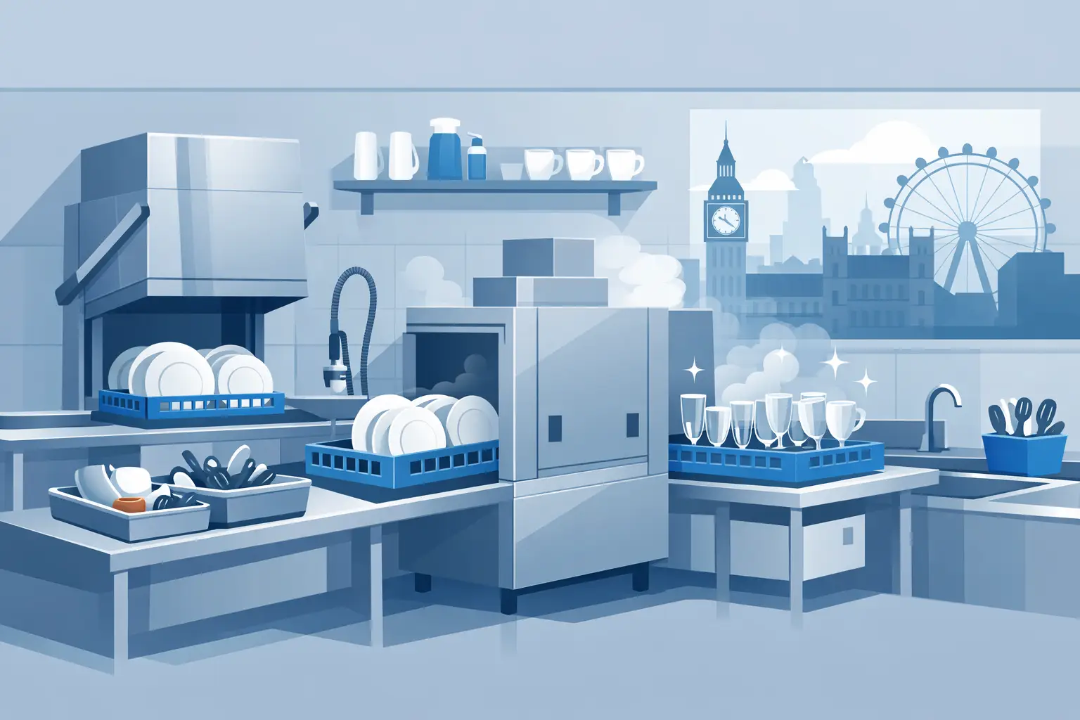 Best Commercial Kitchen Dishwashers for UK Kitchens