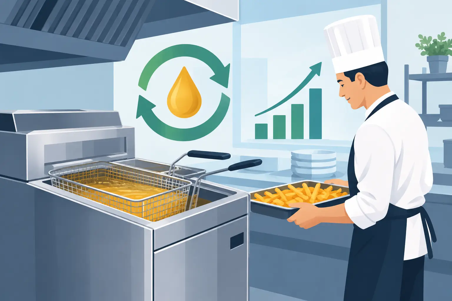 Commercial Fryer Recovery and Kitchen Output
