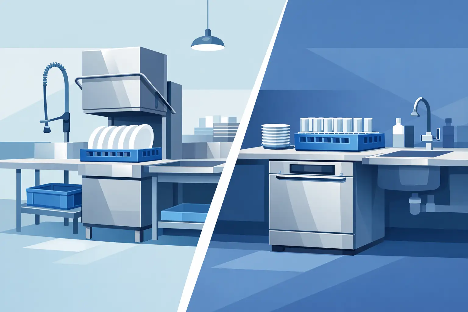 Pass Through Dishwasher Versus Undercounter