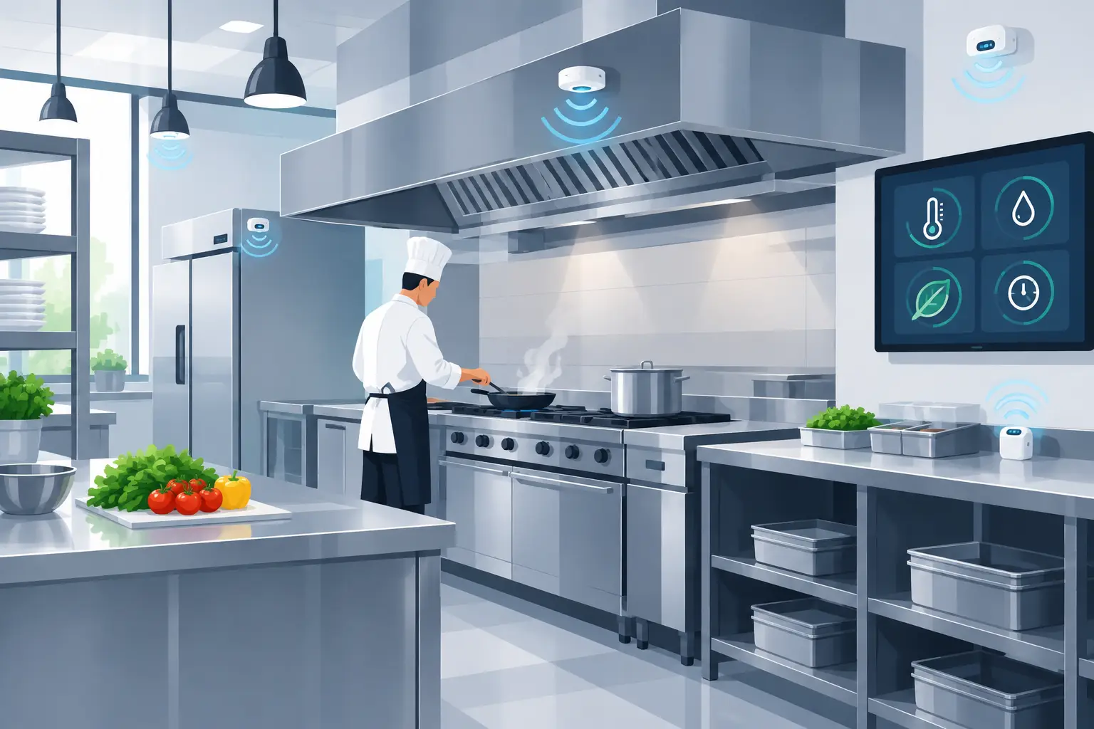 Smart Kitchen Sensors for Commercial Kitchens